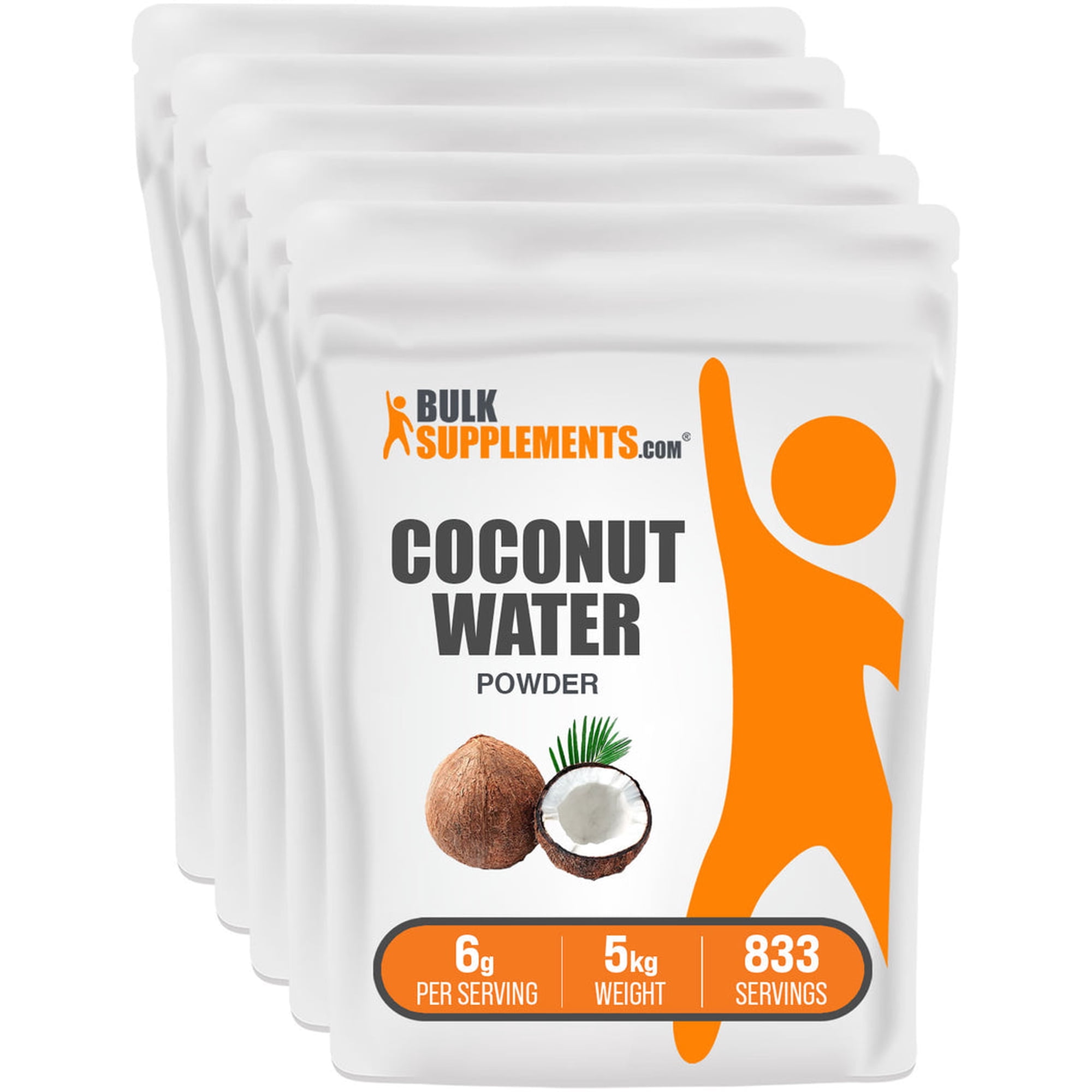 BulkSupplements Coconut Water Powder, Electrolyte Supplement, Energy Support, 5kg, 833 Servings