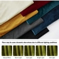 thumbnail image 2 of NICETOWN Blackout Velvet Curtains, Thermal Insulated Room Darkening Velvet Drapes Noise Reducing Rod Pocket/Back Tab Window Curtains for Vintage Bedroom Decor, Moss Green, 52"x 90", 2 Panels, 2 of 6