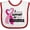 White and Red, variant on Inktastic Breast Cancer Awareness I Support My Grandma Pink Ribbon Boys or Girls Baby Bib