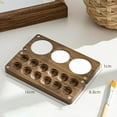 thumbnail image 3 of pitrice Wood Palette Tray Wooden Paint Box, Paint Container Travel Paint Case Mixing 12 Grids, 3 of 9