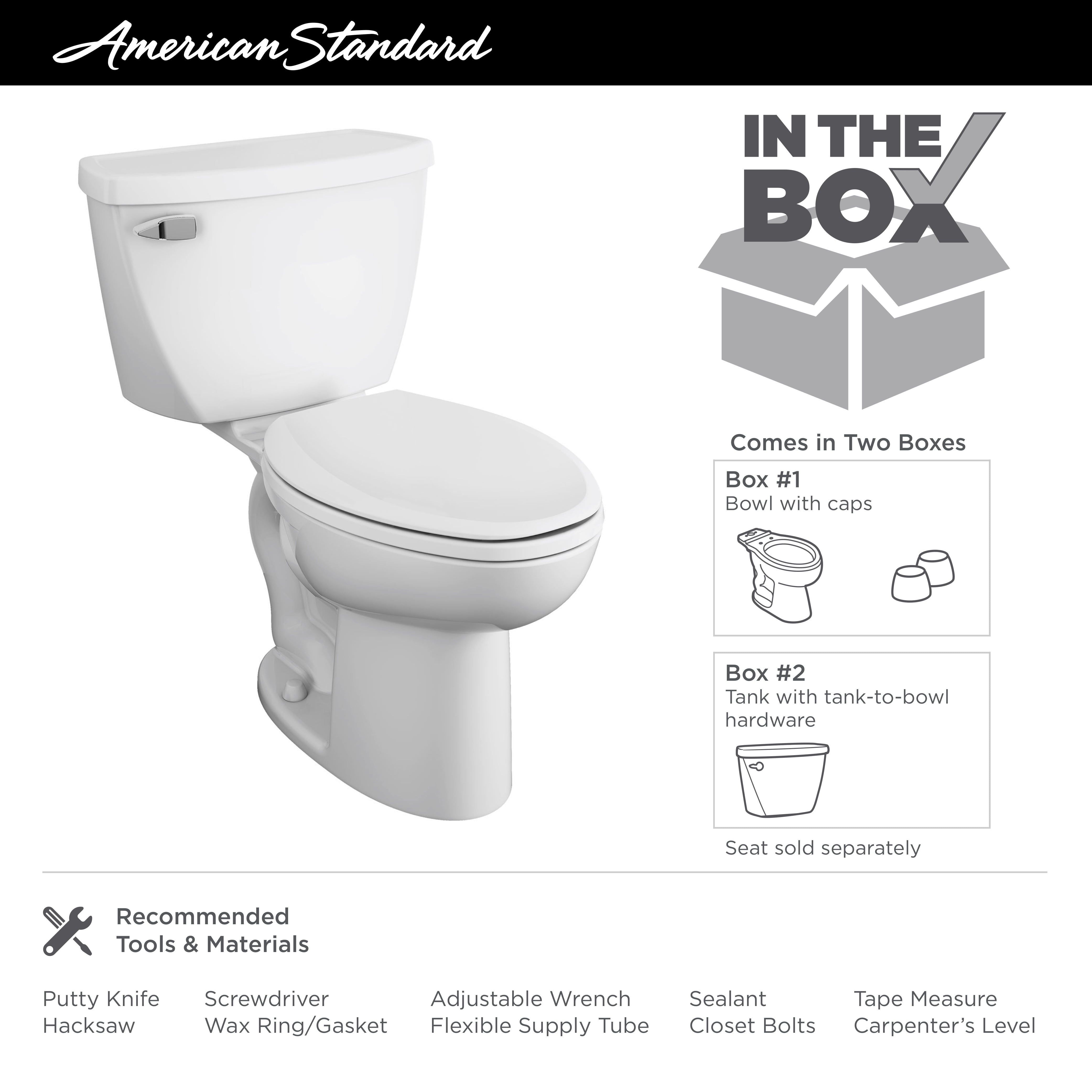 Buy American Standard Cadet FloWise Elongated PressureAssisted Toilet