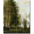 thumbnail image 1 of Ceramic Tile Mural-Jean Corot Country Painting 181. 24" w x 30" h using (20) 6 x 6 ceramic tiles, 1 of 3