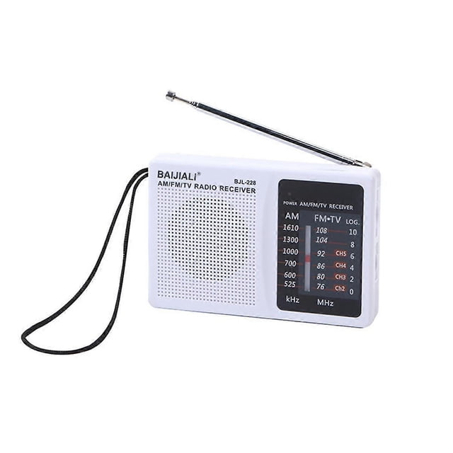 Mini Radio Receiver Retro Radio Versatile FM AM Full-Wave Band Portable Radio for Outdoor Camping