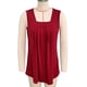 thumbnail image 3 of Camiseta sin mangas holgada de verano, camiseta sin mangas para mujer, camiseta sin mangas de verano con pliegues en la parte delantera, muy recomendable, 3 of 3