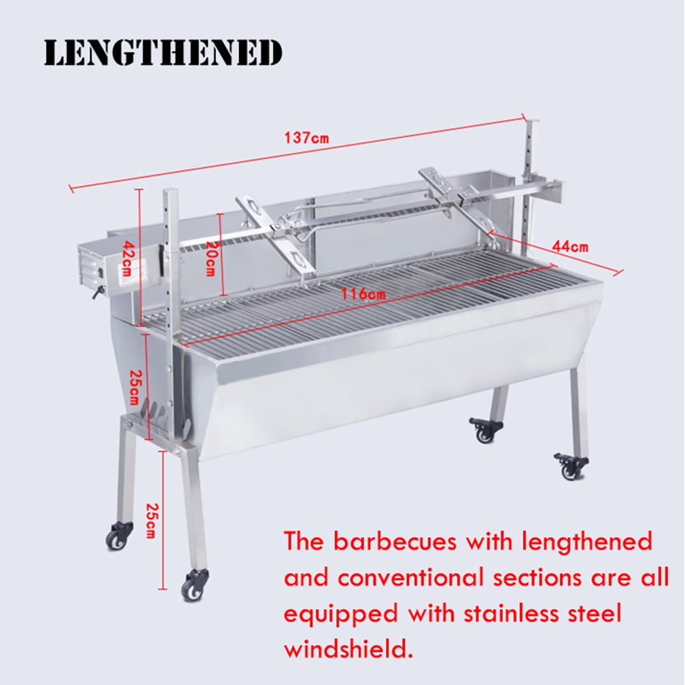Preasion New Stainless Steel 15W Outdoor Electric Grill