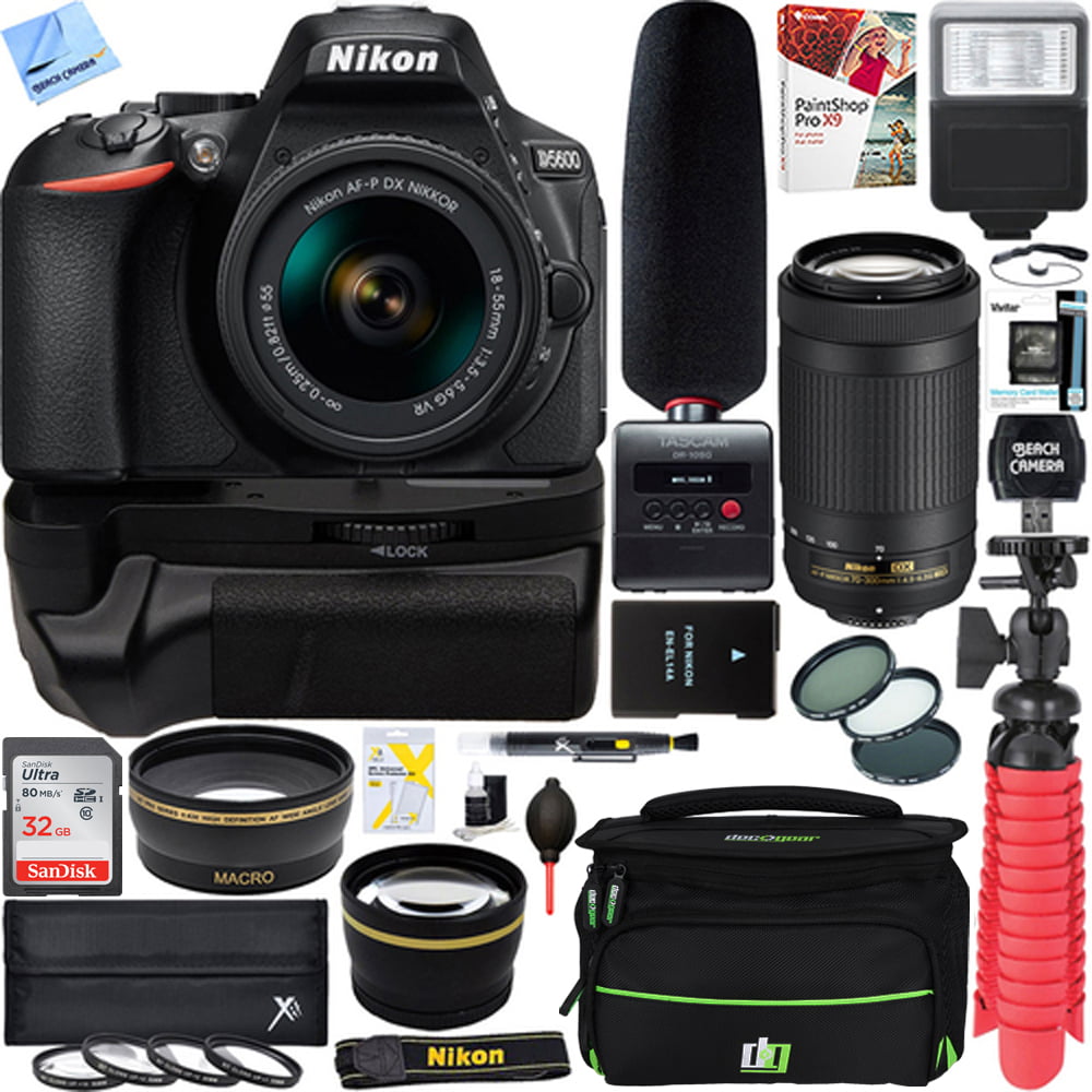 Nikon D5600 24.2MP DX-Format Digital SLR Camera w/ AF-P 18-55mm f/3.5-5