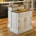 thumbnail image 1 of Home Styles Woodbridge Two Tier Kitchen Island in White and Oak, 1 of 4