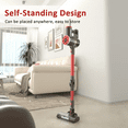thumbnail image 2 of Refurbished PrettyCare M2 Cordless Stick Vacuum Cleaner Lightweight, Red, 2 of 2