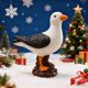thumbnail image 4 of Estambulas de Navidad Decoraciones 15x14x6cm Estambula de Navidad de la Decoración Del Escritorio de la Resina Del Pájaro Marino, 4 of 6
