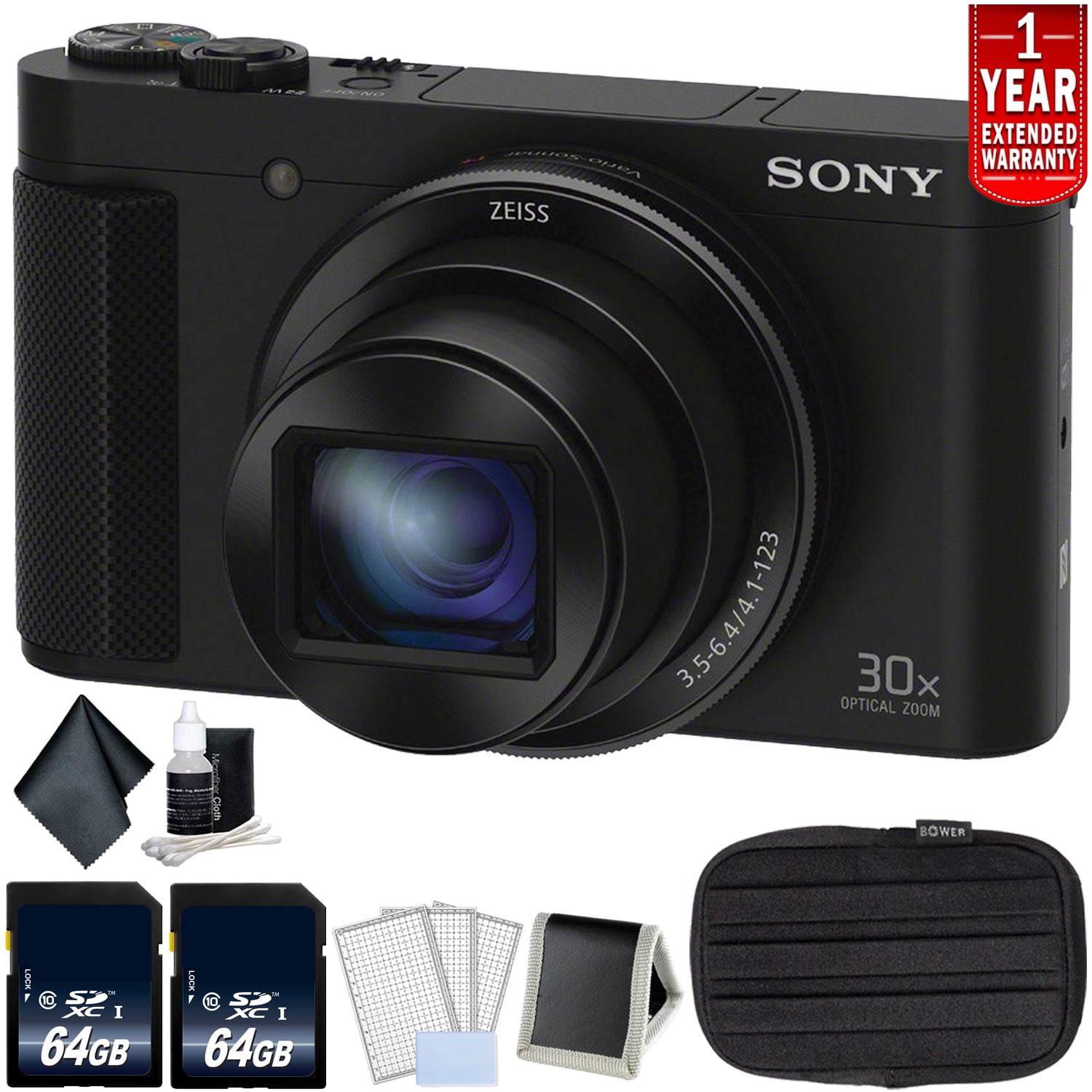 Sony CyberShot Point and Shoot Digital Camera Bundle with 2x 64GB