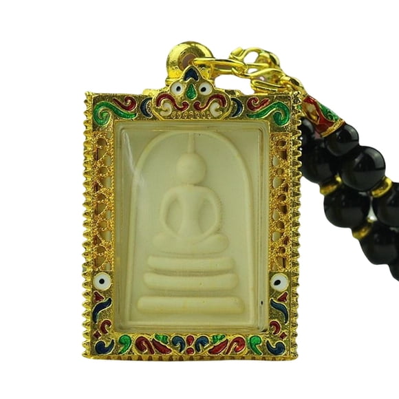 KLKCMS Thai Amulet Pendant Phra Somdej Buddha Thailand Temple Southeast Asia Gift Charm Natural Color