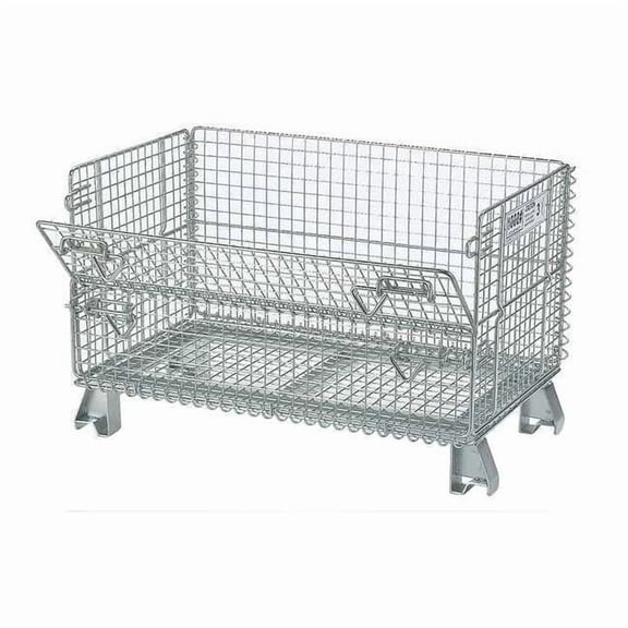 Nashville Wire Clps Bulk Ctr,Silver,Vented,22 in JR5