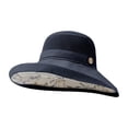 thumbnail image 4 of gcong Women Sun Hats Summer Beach UV Protection Bucket UPF Packable Wide Brim Chin Strap, 4 of 4