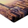 thumbnail image 2 of Ambesonne Landscape Fitted Sheet, Skyline Taipei Taiwan, Queen Size, Multicolor, 2 of 3