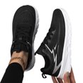 thumbnail image 2 of Willtoo Womens Breathable Mesh Lightweight Running Sneakers Lace Up Cushion Platform Shoes Non Slip Shock Absorbing Athletic Walking Tennis Shoes Casual Daily Footwear, 2 of 5