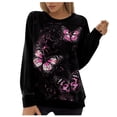 thumbnail image 2 of Ichuanyi liquidación de la moda femenina de la moda holgada manga tops de cuello redondo ICHUANYI WER202308240101, 2 of 6