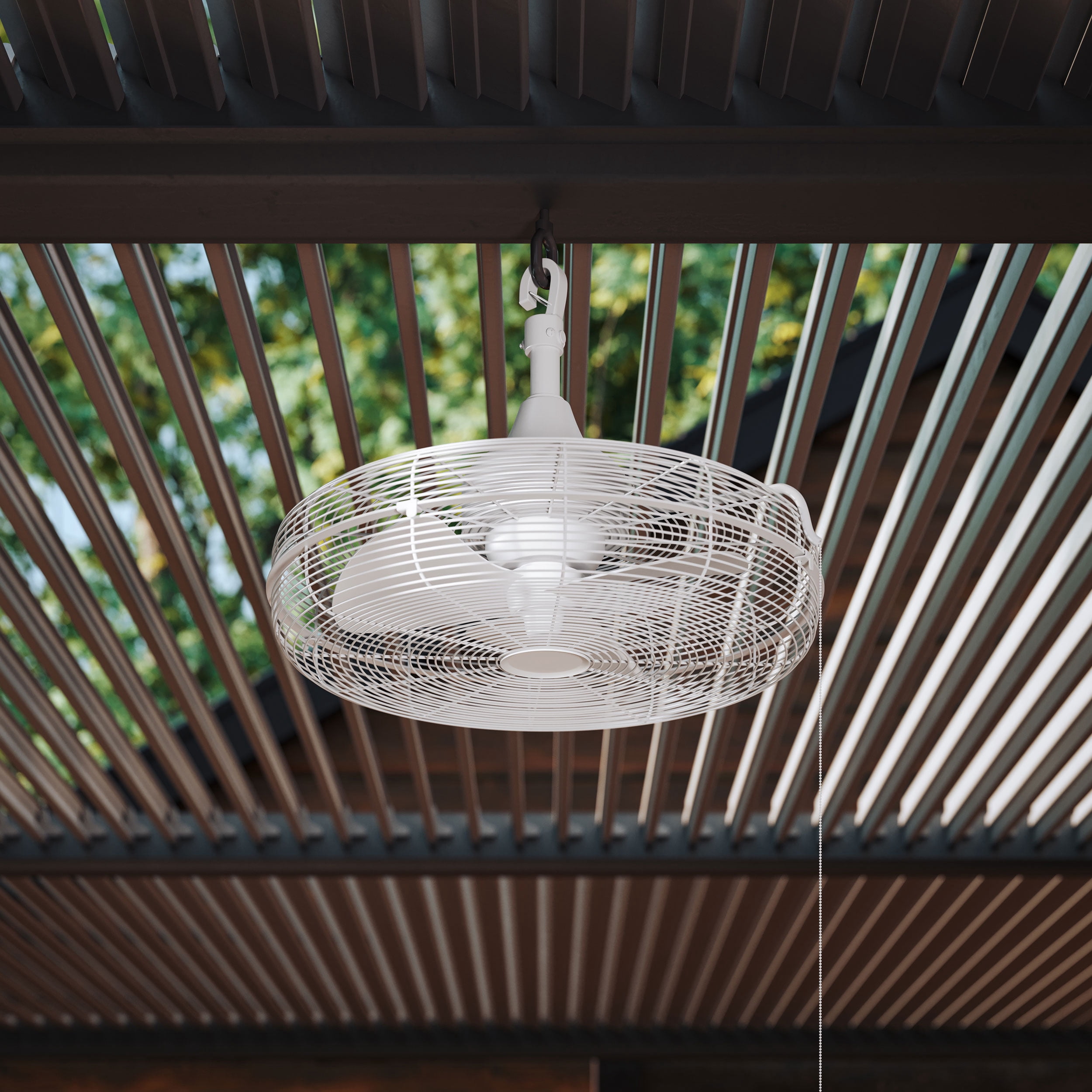 Better Homes & Gardens 20" Outdoor Wet-Rated Gazebo Ceiling Fan with Pull Chain Control