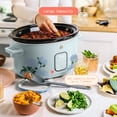 thumbnail image 2 of Beautiful 6 Qt Programmable Slow Cooker, Hydrangea Floral by Drew Barrymore, 2 of 12
