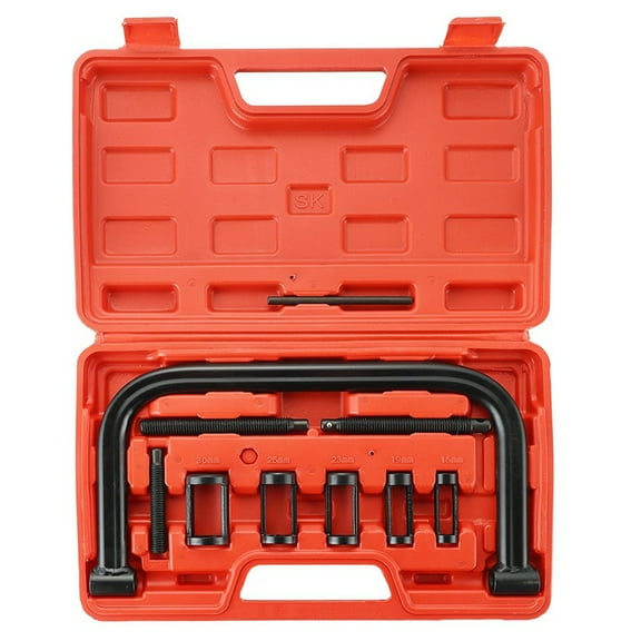 Valve Spring Removal Tool Valve Spring Removal Tool C Clamp Service Kit for ATV, Car, , Small Engine Red