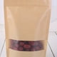 thumbnail image 3 of 50 unids Papel Kraft Stand Up Bags Válvula reutilizable Bagwindow Alimentos Bolsas de sellado de té, 3 of 6