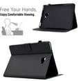 thumbnail image 3 of Case for Samsung Galaxy Tab A 10.1" 2016 SM-T580 / SM-T585, Carbon Fiber Pattern Premium PU Leather Wallet Stand Protective Auto Sleep Wake Cover with Pen Slot for Tab A 10.1 2016, Black, 3 of 6