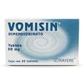 thumbnail image 1 of Rayere Vomisin, Dimenhidrinato 50 Mg Caja Con 20 Tabletas, eficaz para el alivio del mareo por movim, 1 of 5