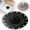 Black, variant on 5.12 Inch Soft Mesh Floor Drain Cover Anti-block Pipe Protector-Black