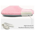 thumbnail image 2 of DREAM PAIRS Plush Fuzzy Slippers For Women Slip on Indoor Winter House Slippers Women's Bedroom Slippers Shoes GEROLDY PINK Size 6, 2 of 3