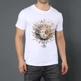 thumbnail image 2 of Summer Short Sleeve Tops Crew Neck Shirts for Men Skull (3)Plus Size Tee Shirts XS-5XL, 2 of 5
