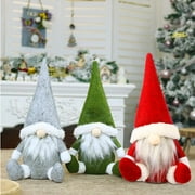 Christmas Gnome Plush Decorations - Handmade Swedish Tomte Scandinavian Santa Elf Ornaments - Gnome Christmas Decor for Home,Restaurants,Office - 3 Packs