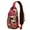 Floral and Leop, variant on Floral and Leopard Print Sling Bag, Lightweight Durable Crossbody Backpack, Adjustable Strap, Multiple Compartments for Daily Commuting, Gym, Travel, Artistic Boho Style