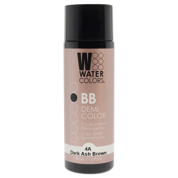 Tinte semipermanente para cabello Watercolors BB - 4A Dark Ash Brown de Tressa para unisex - Tinte para cabello de 2 oz Tressa Color de pelo 2 oz