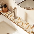 thumbnail image 2 of Yayeee Faucet Mat for Kitchen Sink 30" Diatomite Long Splash Guard Pad, Wheat Ears Pattern, 2 Pack, 2 of 7