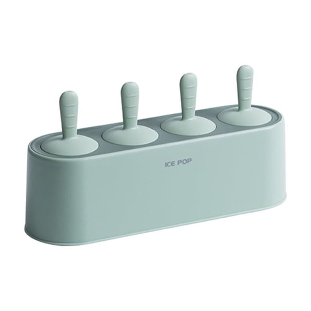Inteprter Moldes de hielo de silicona de fácil liberación para golosinas caseras de hielo hechas de moldes de silicona de calidad alimentaria Cocina y Comedor Verde claro
