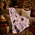 thumbnail image 3 of Pastel Goth Black Cat Pumpkin autumn celebration Pattern, Playful Pet Portrait Pattern, Warm Flannel Blanket for Living Room and Bedroom, Cat Lovers autumn celebration Gift, Pet Lover Home Decor, 3 of 9