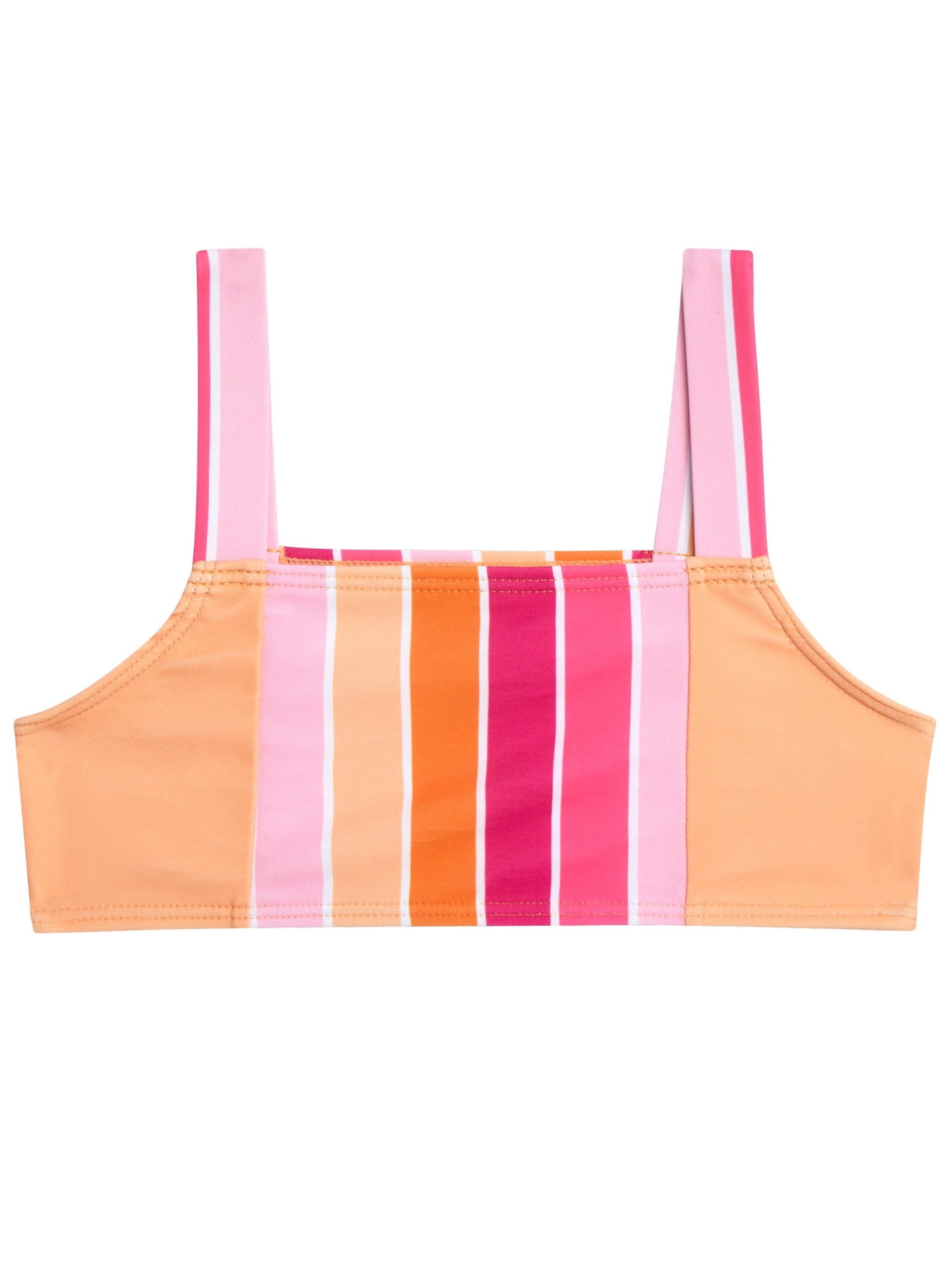 Jessica Simpson Toddler Girls’ Bikini and Rash Guard Swim Set with UV Protection, 3-Piece, Sizes 2T-4T