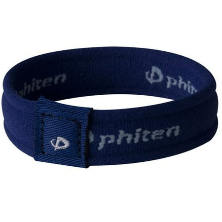 Phiten Liquid - Phiten 2nd Gen Titanium Bracelet, Navy, 6-Inch