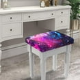 thumbnail image 2 of Xoenoiee Purple Galaxy Print Bar Stool Covers Rectangle Stretch Barstool Seat Covers Bar Stool Chair Cover Rectangle Removable Bench Seat Protector, 2 Pack, 2 of 6