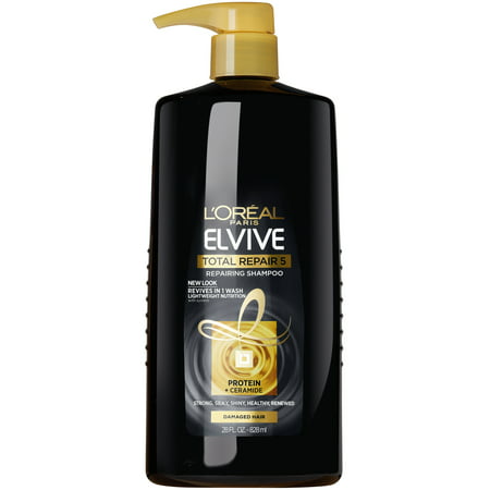 L'Oreal Paris Elvive Total Repair 5 Repairing Shampoo, 28 fl. (Best Mild Shampoo Brands In India)