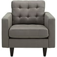 thumbnail image 2 of Modway Empress Upholstered Fabric Armchair in Granite, 2 of 5
