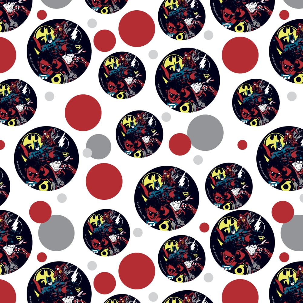 Justice League Character Graffiti Premium Gift Wrap Wrapping Paper Roll