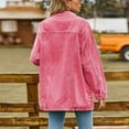 thumbnail image 7 of Leesechin Denim Jackets for Women Denim Jacket Long Sleeve Slimming Cardigan Pocket Coat Tops, 7 of 7