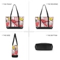 thumbnail image 6 of FORMRS Canvas Laptop Tote Bag for Women with 15.6" Computer Compartments Shoulder Handbag, Red Lobster, 6 of 7
