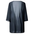 thumbnail image 5 of Argulvti Women's Sheer Chiffon Jacket Casual Cover Up Tops Lightweight Beach Cardigans Blouse Shawl, 5 of 7