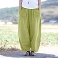 thumbnail image 2 of Womans Pants Wide Leg Straight Baggy Green Pants Women Casual Comfy Pants Trendy Womens Pants, 2 of 5
