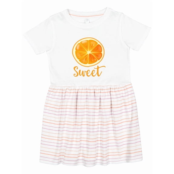 Inktastic Sweet Orange Girls Toddler Dress