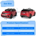 thumbnail image 4 of Telyswee Ride on Cars 12V Electric Car for Kids Aged 1-8 with Parent Remote Control, MP3 Player, Rocking, Pull Rod, 4 of 8