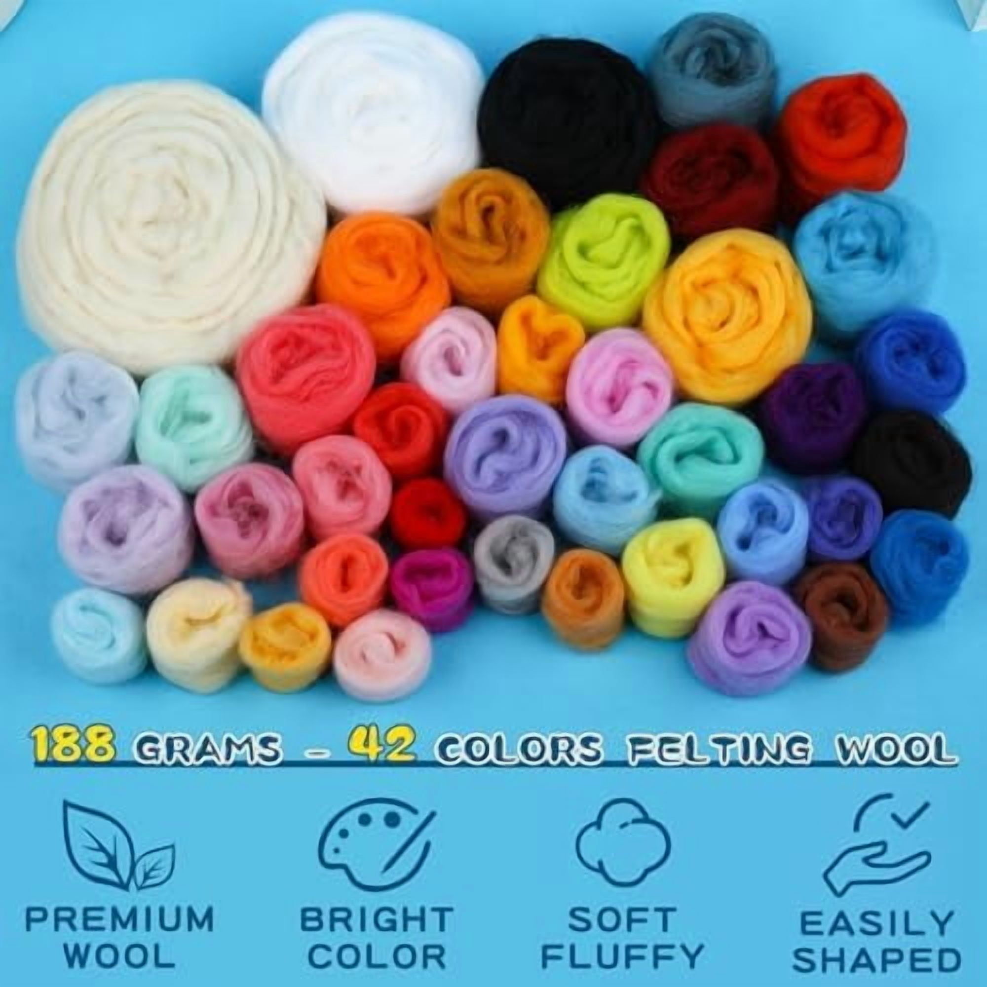 Needle Felting Kits for Beginners Adult 12 Sea Animal Supplies with Wool Roving, Felt Art Kit, Wool Felting Kit for DIY Craft Home Decoration Party Supplies for Starters$$Art & Craft