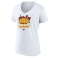 thumbnail image 2 of Women's  White Cincinnati Reds Chili V-Neck T-Shirt, 2 of 3