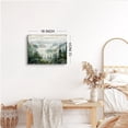 thumbnail image 5 of Rustic Foggy Forest Canvas Wall Art Nature Landscape Picture for Living Room Wood Grain Prints Artwork Vintage Pine Trees Misty Mountain Painting Modern Artwork Bedroom Bathroom Home Decoration 12x16", 5 of 6